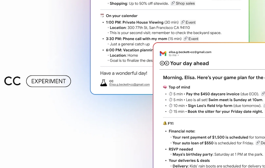 Google Introduces CC, an AI Assistant for Your Emails
