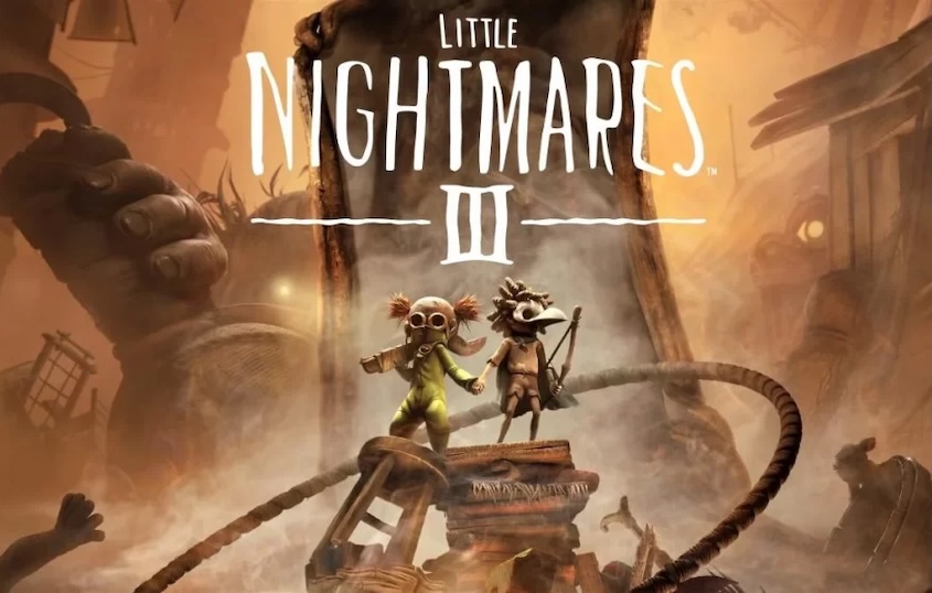 2 characters standing over a pile of junk